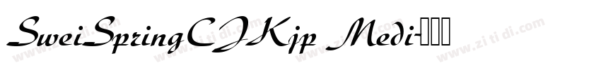 SweiSpringCJKjp Medi字体转换